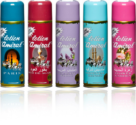 The range of lotion amiral airfreshners
